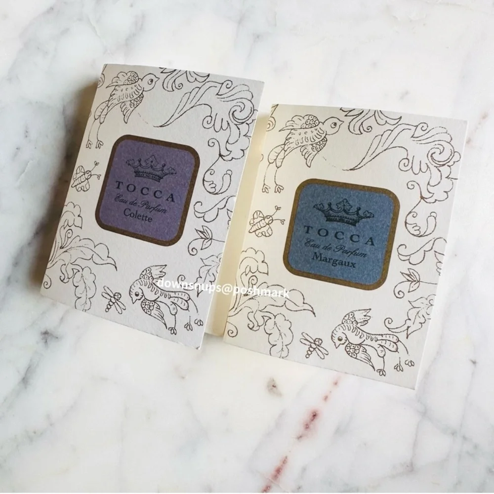 Tocca samples Colette and Margaux